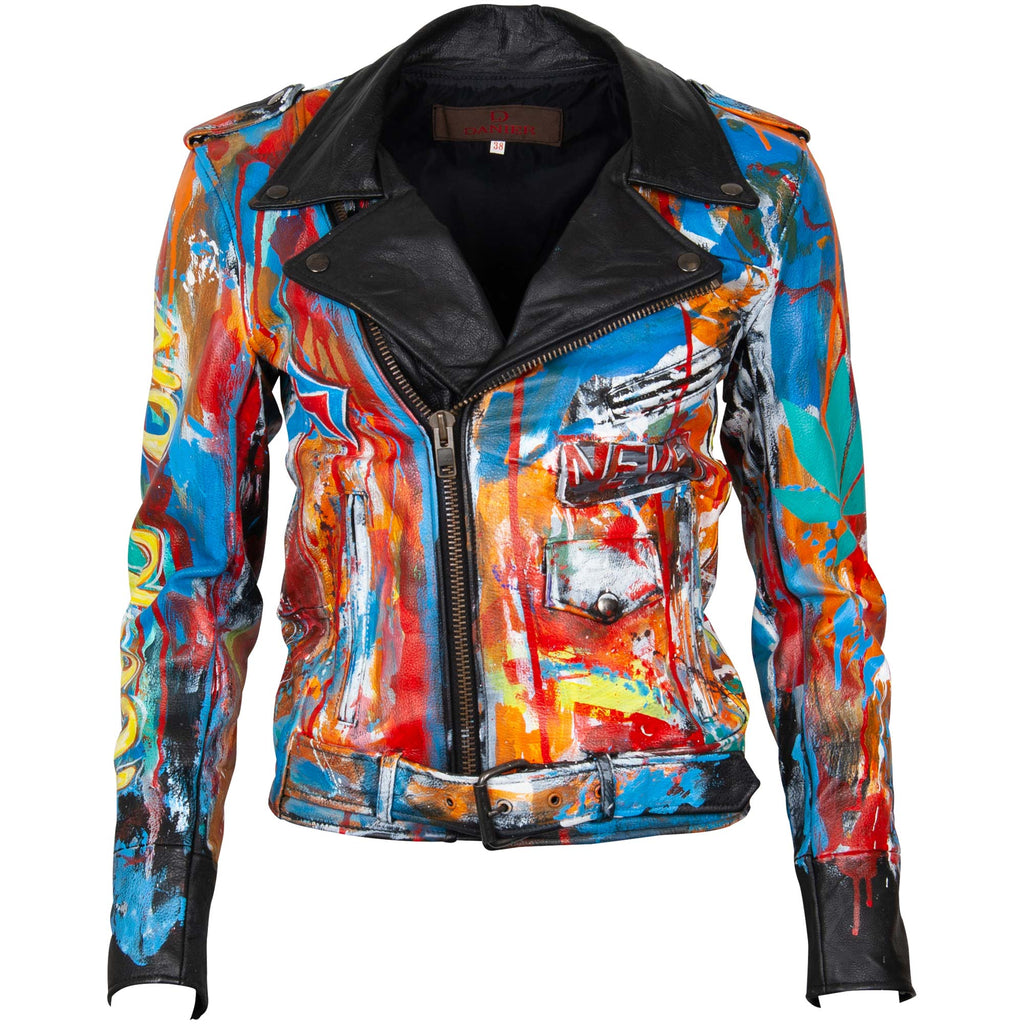 Leather Jacket - Rock Star Skull