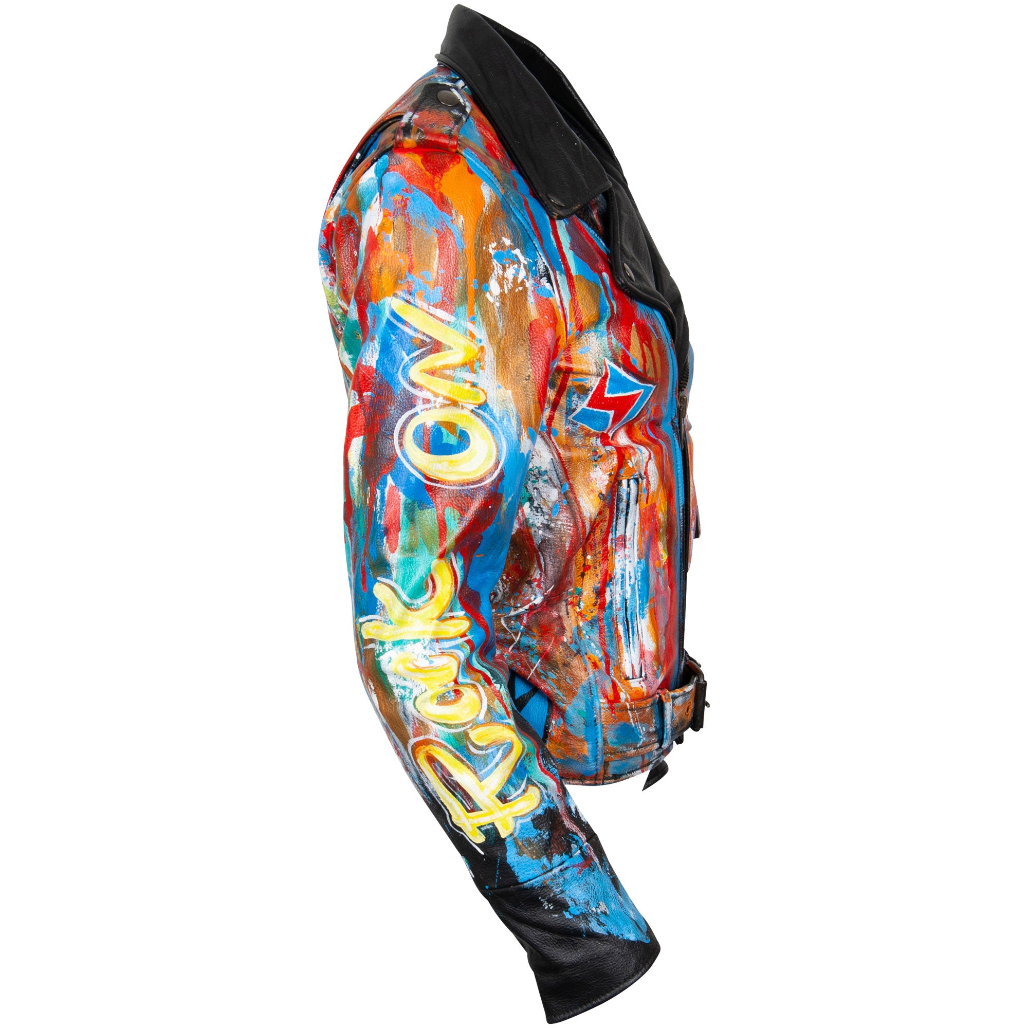Leather Jacket - Rock Star Skull