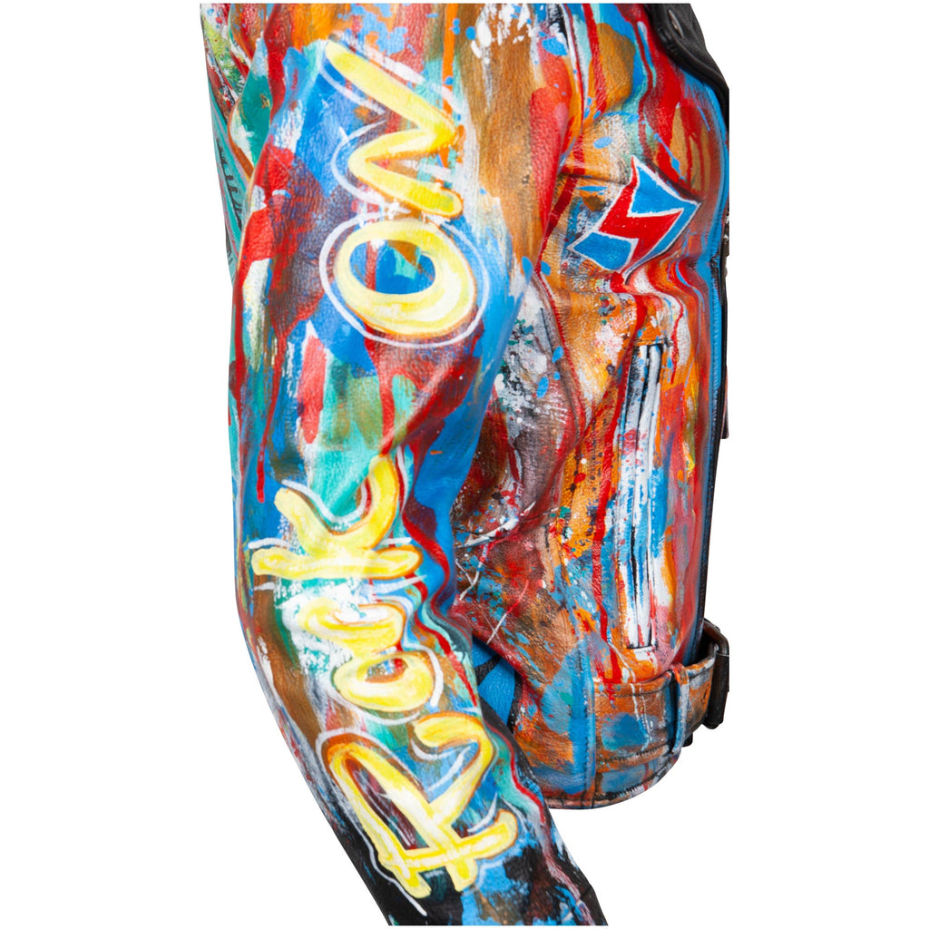 Leather Jacket - Rock Star Skull