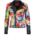 Leather Jacket - Rock On Skull