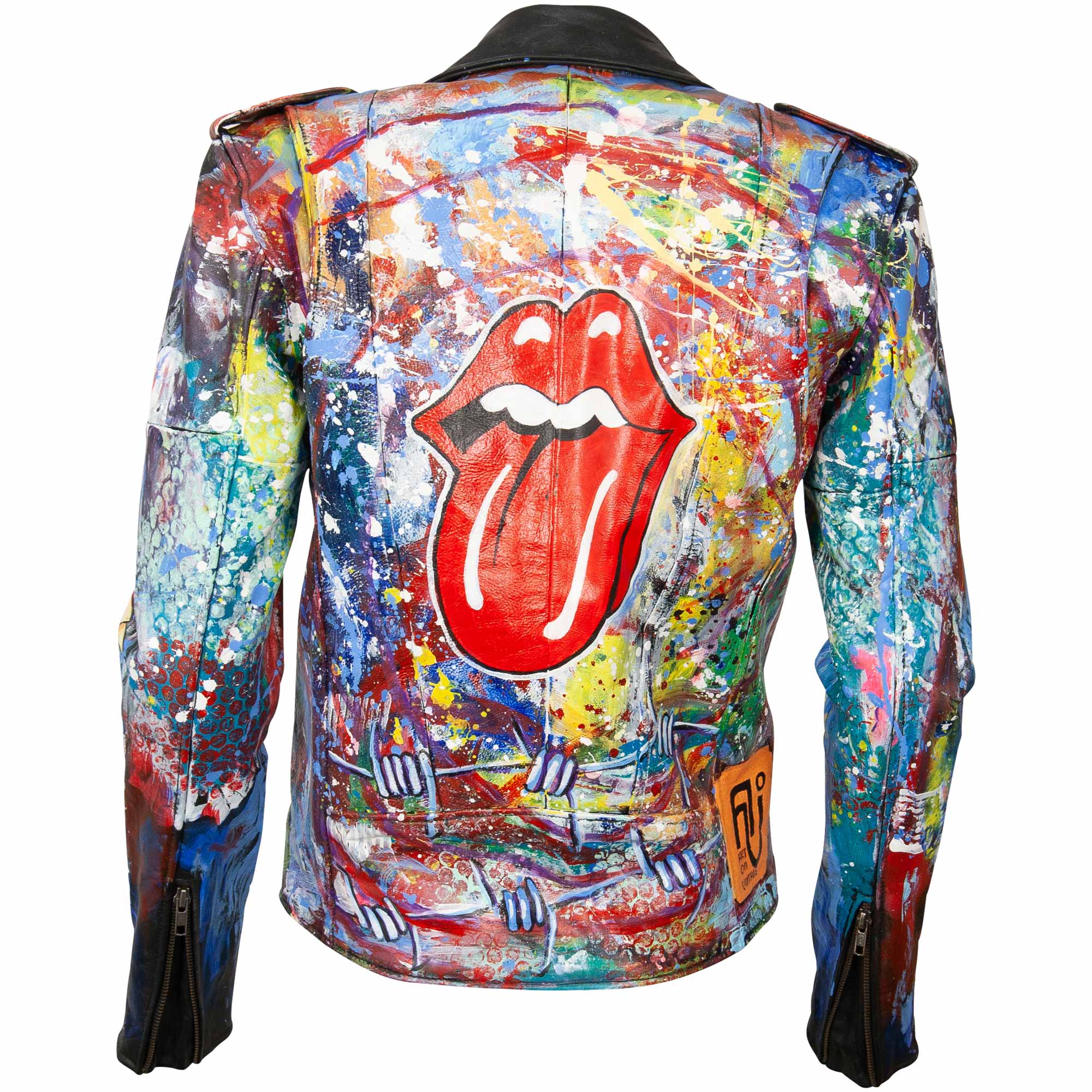 Leather Jacket - Heart & Lips
