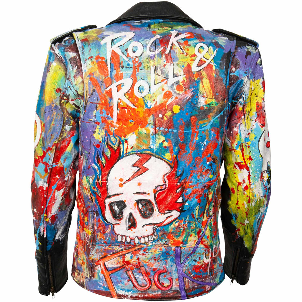 Leather Jacket - Rock & Skull